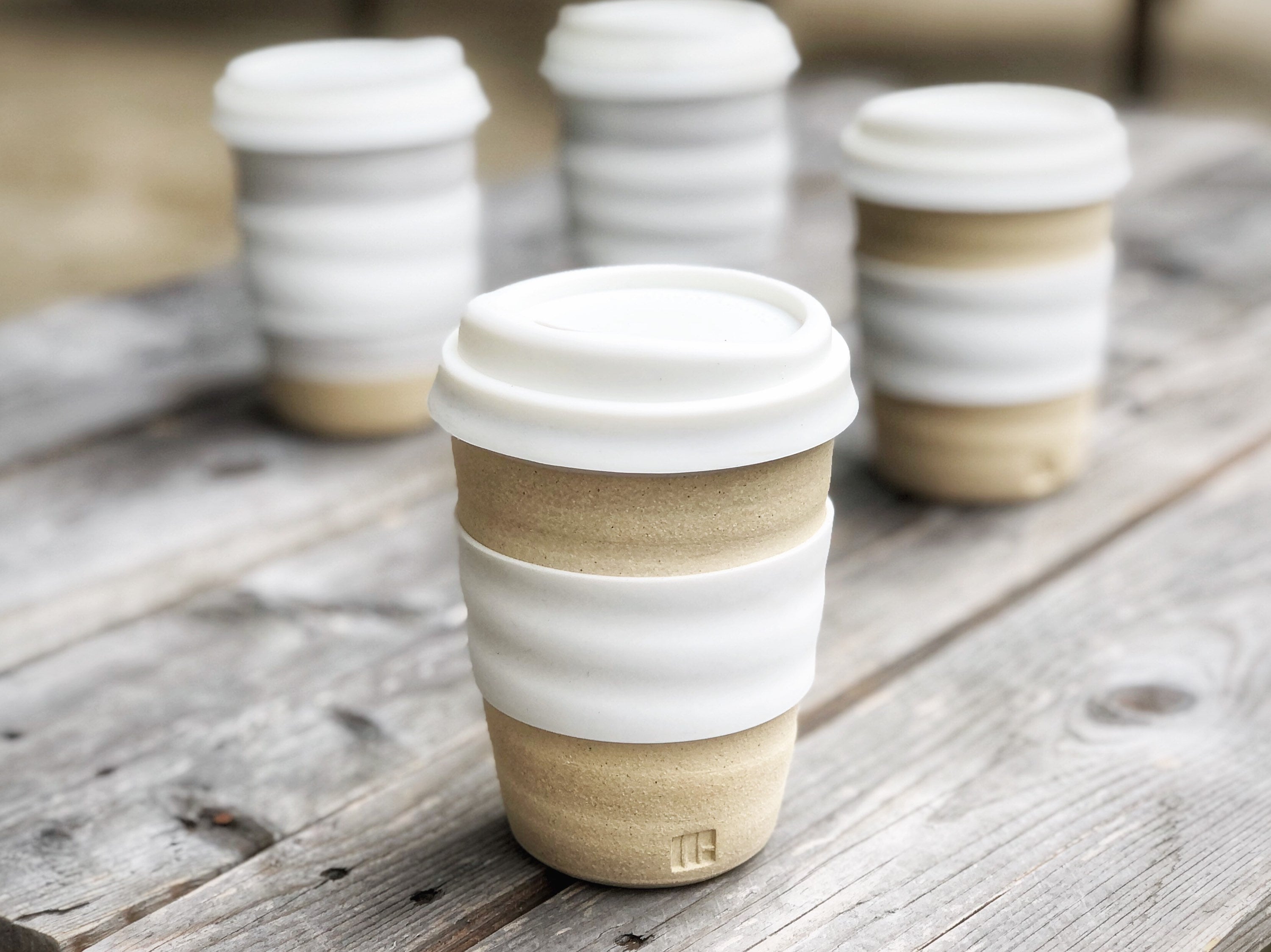 Travel Cup - Natural with Lid