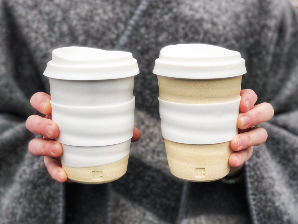 Travel Cup - Natural with Lid