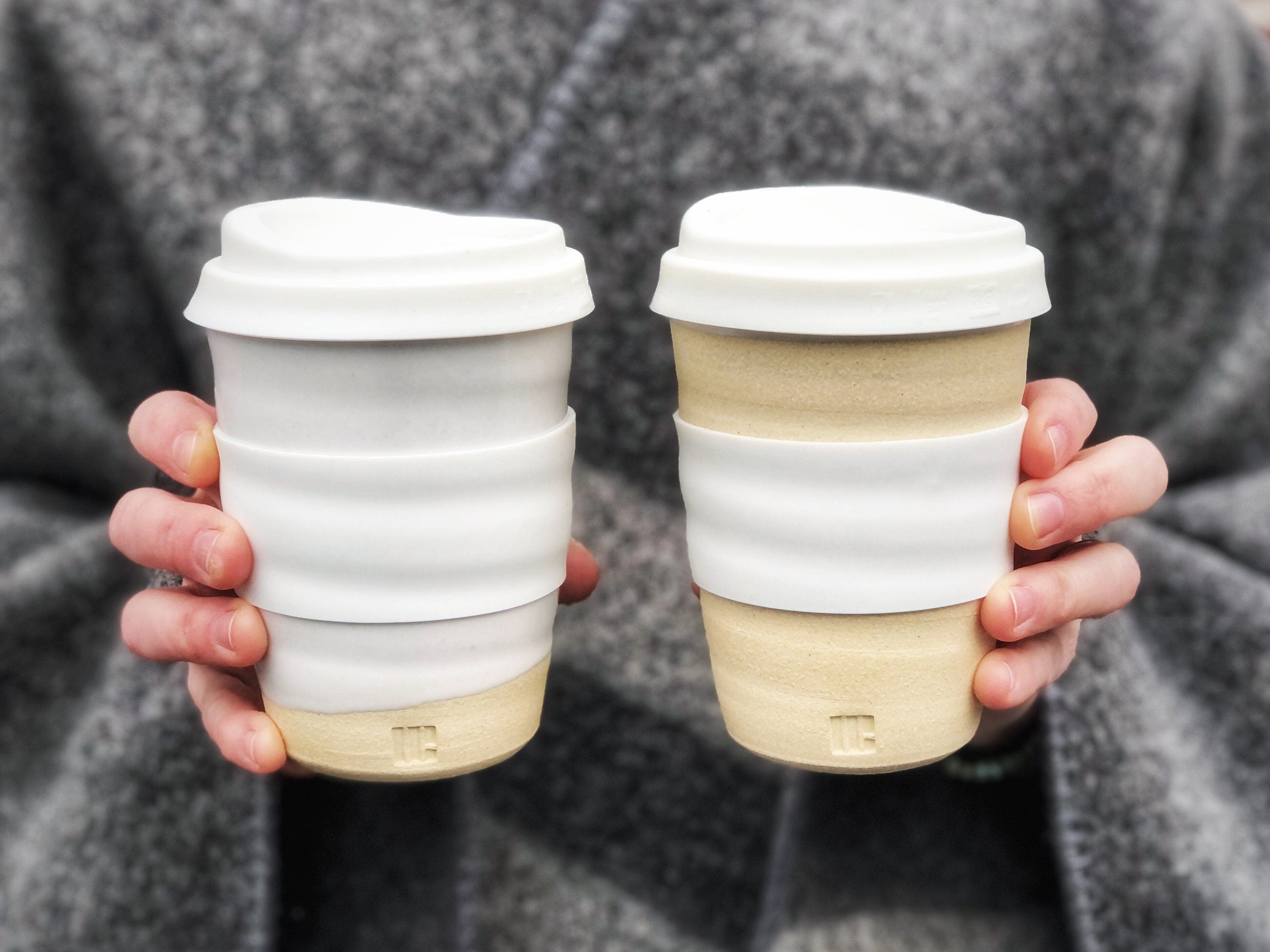 Travel Cup - White with lid