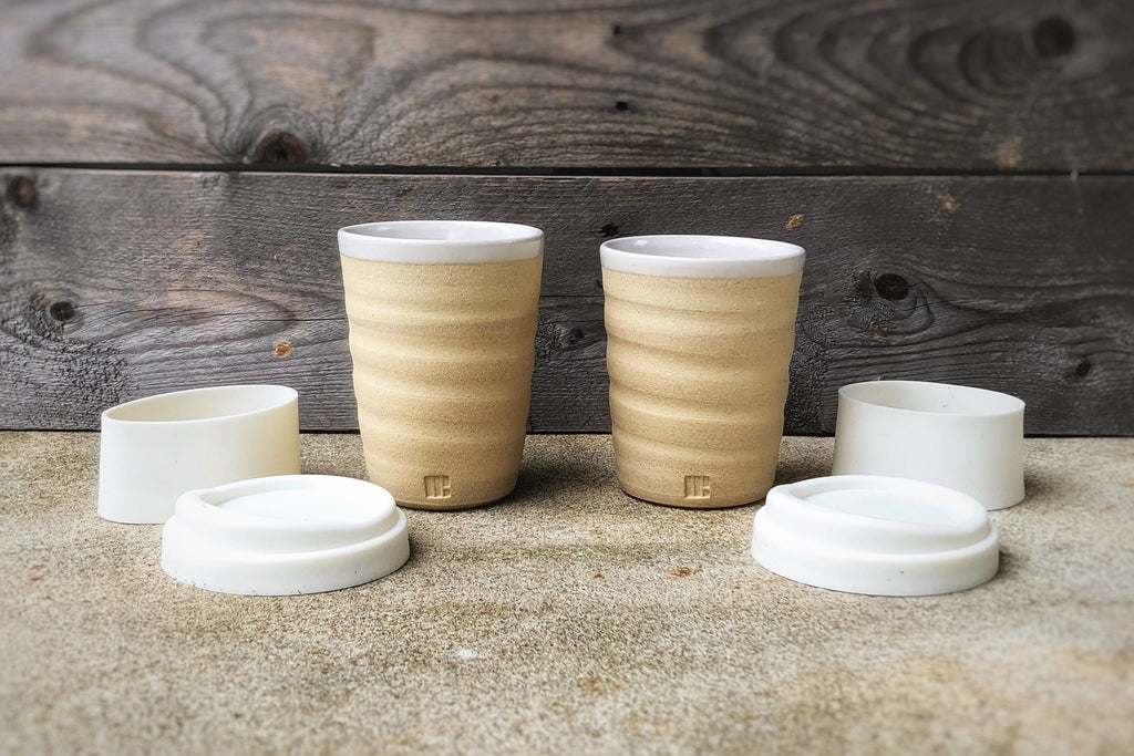 Travel Cup - Natural with Lid