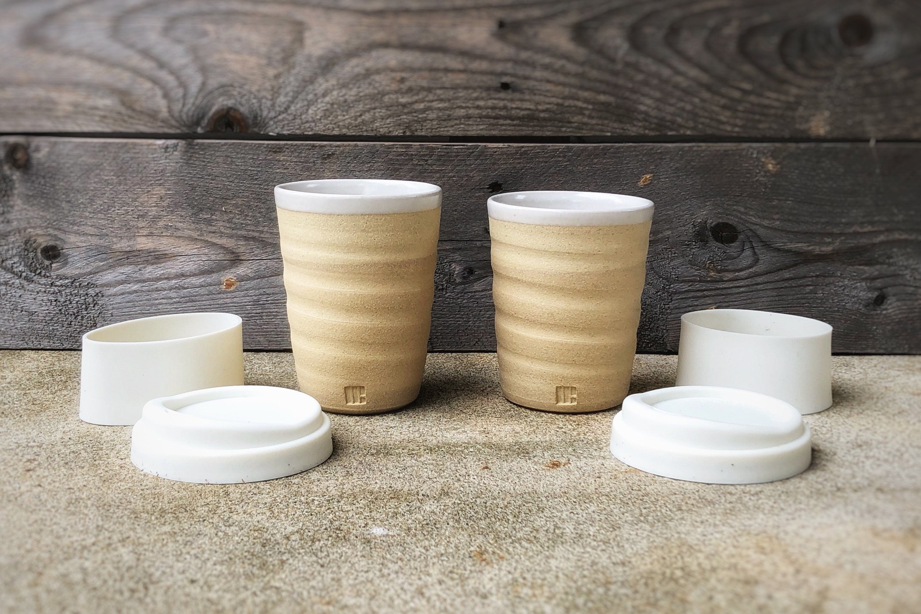 Travel Cup - Natural with Lid