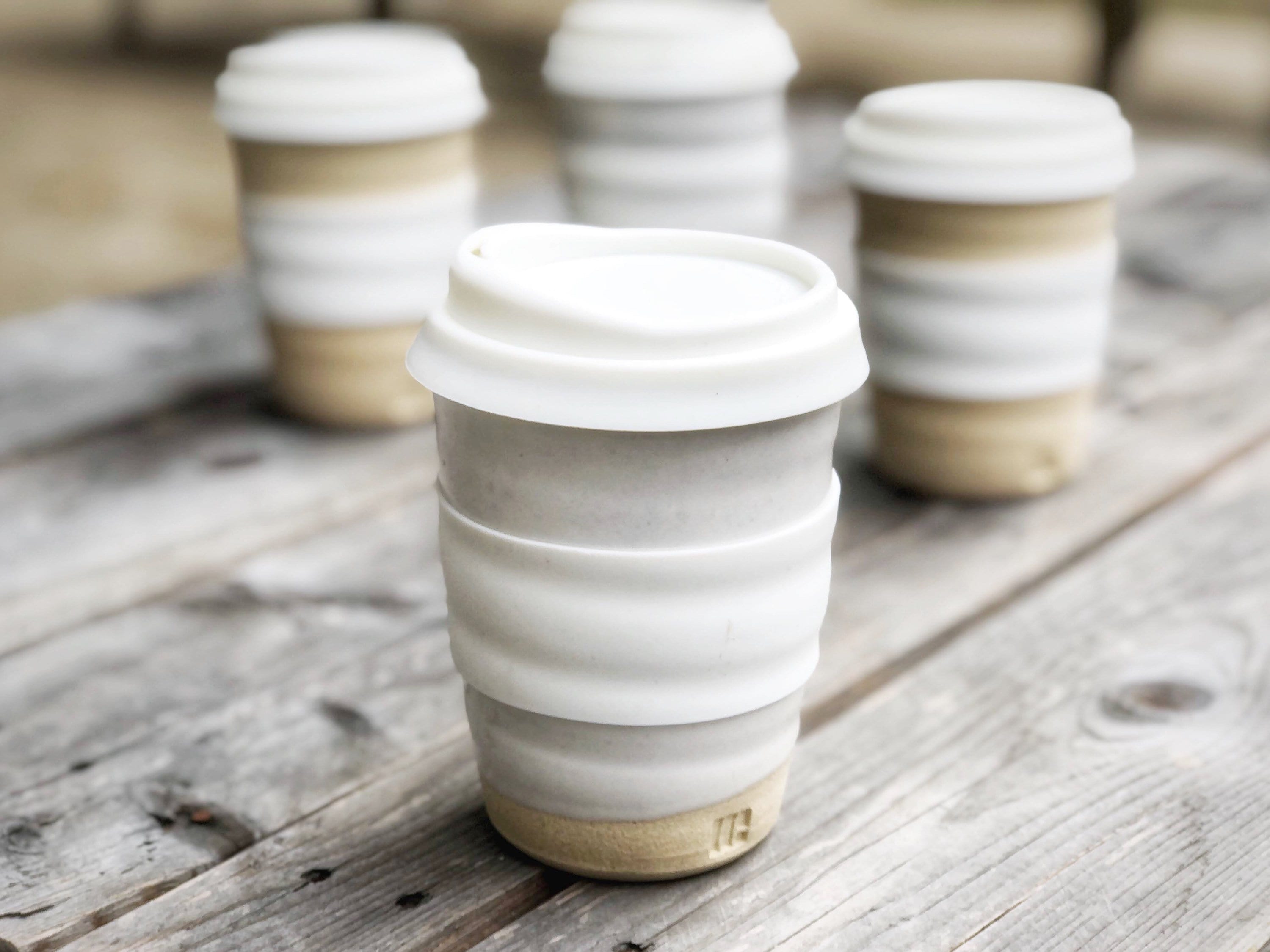 Travel Cup - White with lid